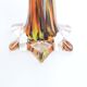 Duo of soliflores in mouth-blown glass