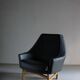 IB Kofod-Larsen leather oak easy chair | OPE Sweden | 1960s