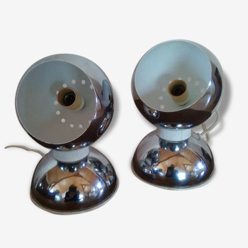 Paire de lampes Eye-Ball, par Gioffredo Réggiani, années 1960