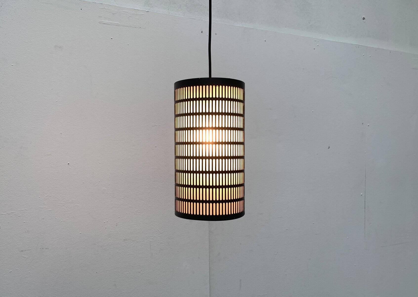 Mid-century minimalist perforated pendant, 1960s