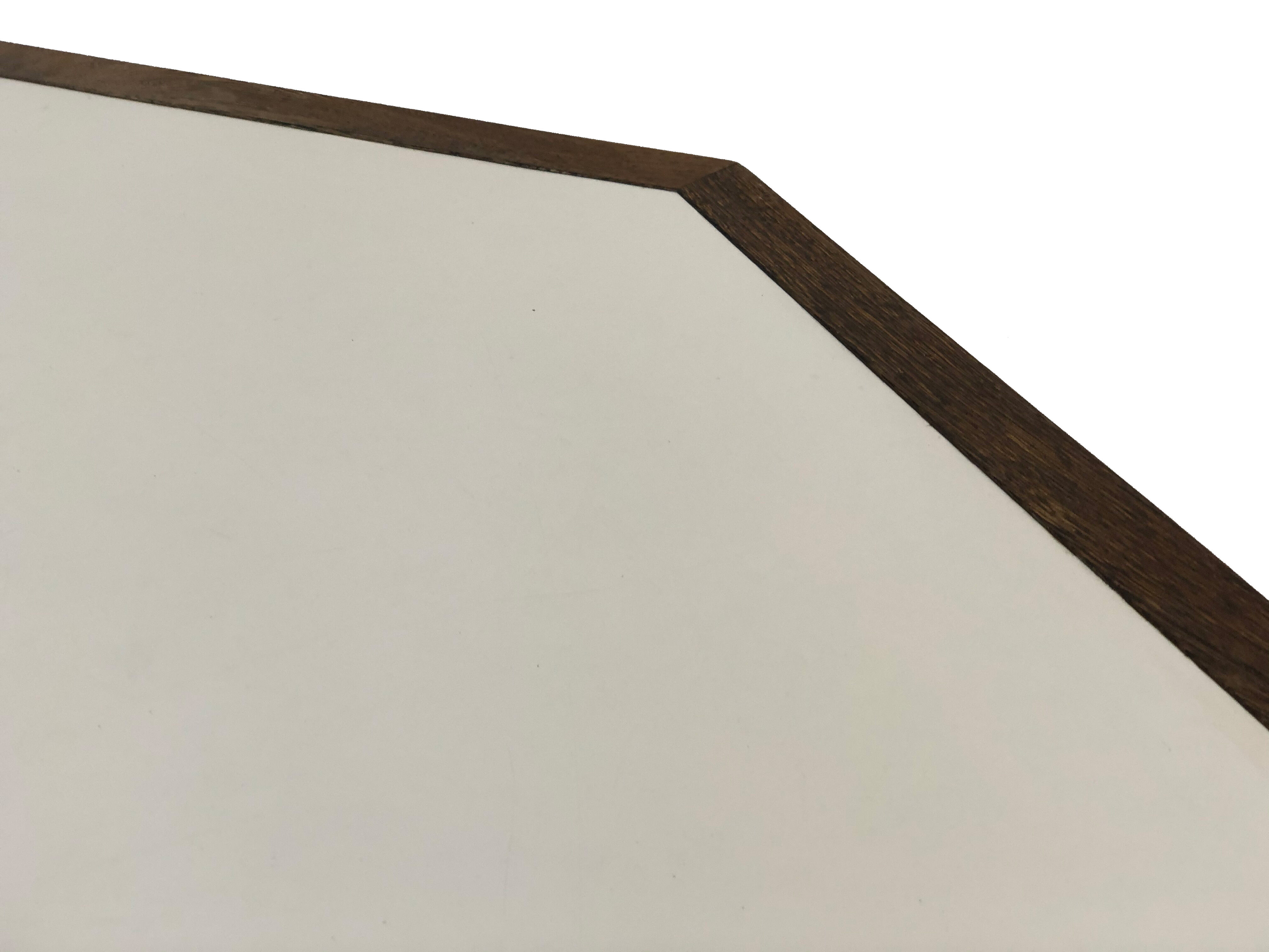 Vintage coffee table wenge hexagon 1960