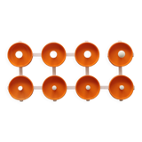 Orange spage age wall coat rack 1960s