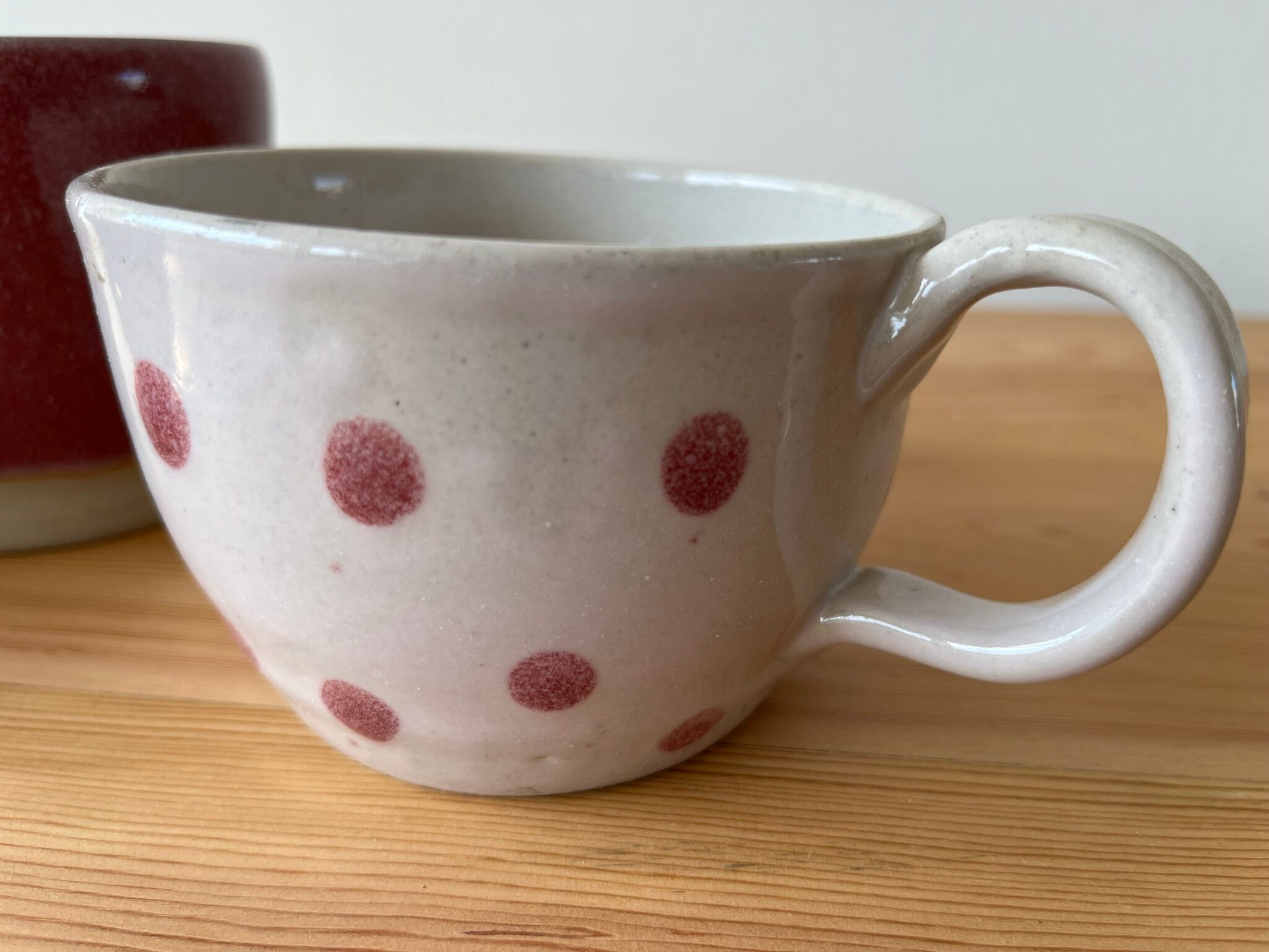Ceramic bowl, cup and sugar bowl