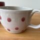 Ceramic bowl, cup and sugar bowl