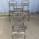 Set of 4 brewery chairs