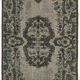 Handwoven overdyed turkish 1970s 190 cm x 302 cm grey carpet