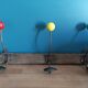 Wood and metal coat rack