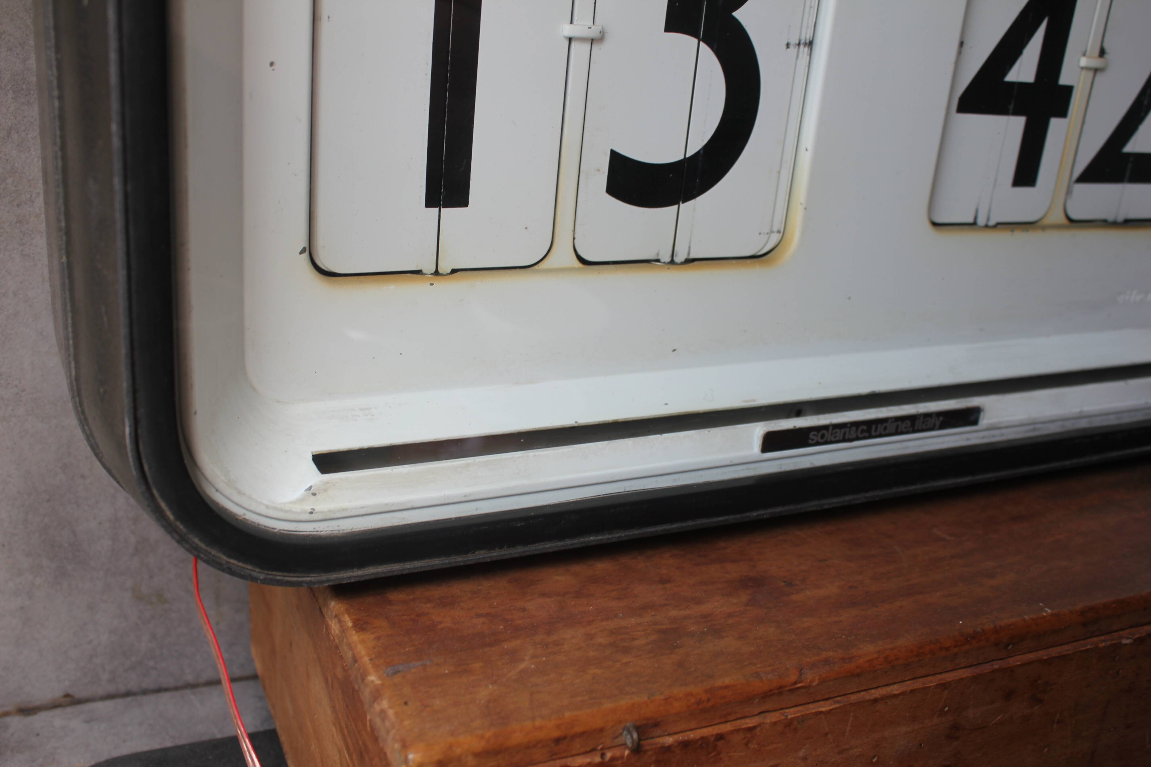 Vintage Clock Solari Udine, 1960