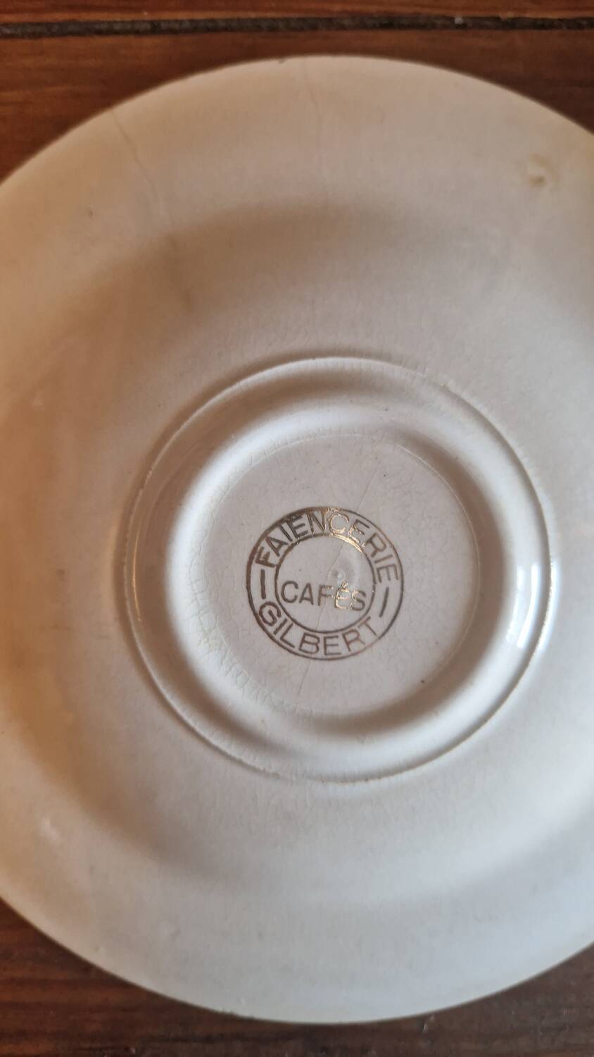 Set of 6 saucers small antique biscuit bread plates Limoges Villeroy and Bich Gilbert