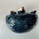 5x Original mid-century wall swallows and their nests (2x) – W. Germany