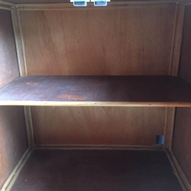 Rattan library shelf