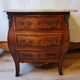 Commode Louis XV bois massif avec plateau en marbre