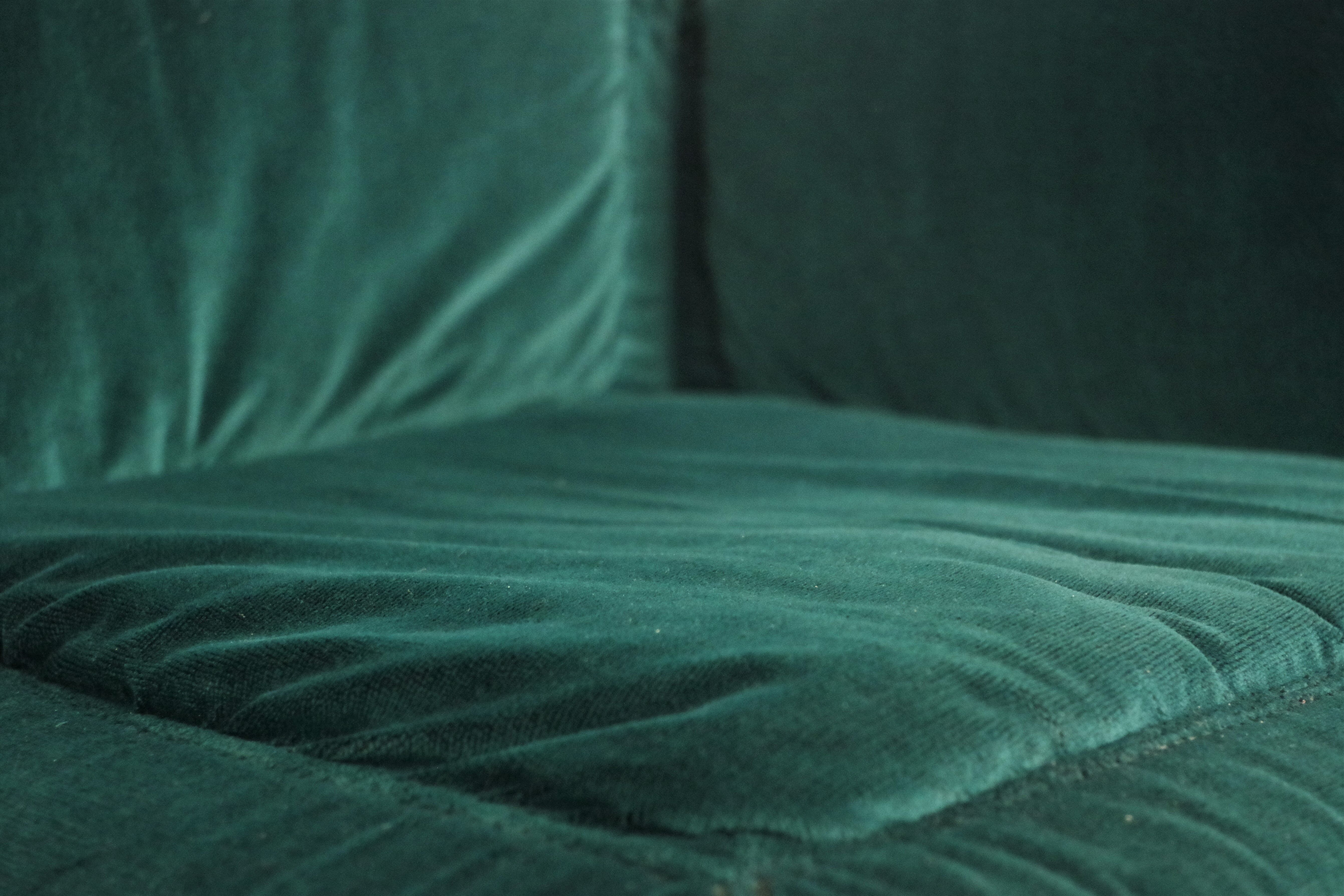 Fauteuils en Chenille de Seven Salotti, 1970s, Set de 5