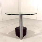 Glass & marble side Hank Kwint, Netherlands 1980’s