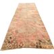 Vintage Turkish hallway rug 137x385 cm