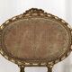 Series of three Louis XVI style chairs in gilded wood, circa 1900