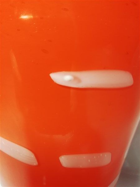 Vintage opaline glass vase italia1970