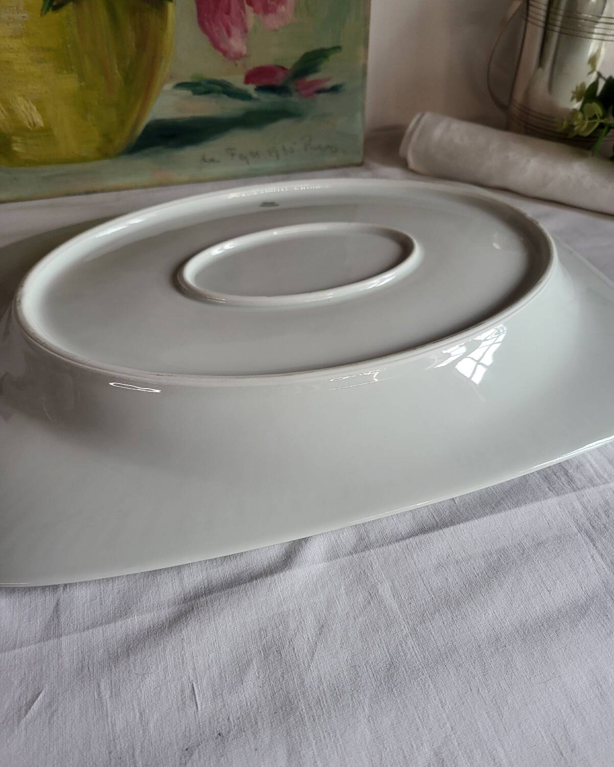 Grand Plat de Service en Porcelaine Haviland France Limoges