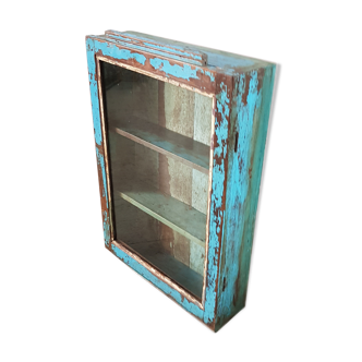 Old window - teak wall shelf