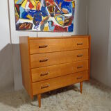 Vintage dresser of the 60s in light wood