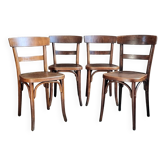 4 chaises bistro Horgen-Glaris Suisse années 30/40