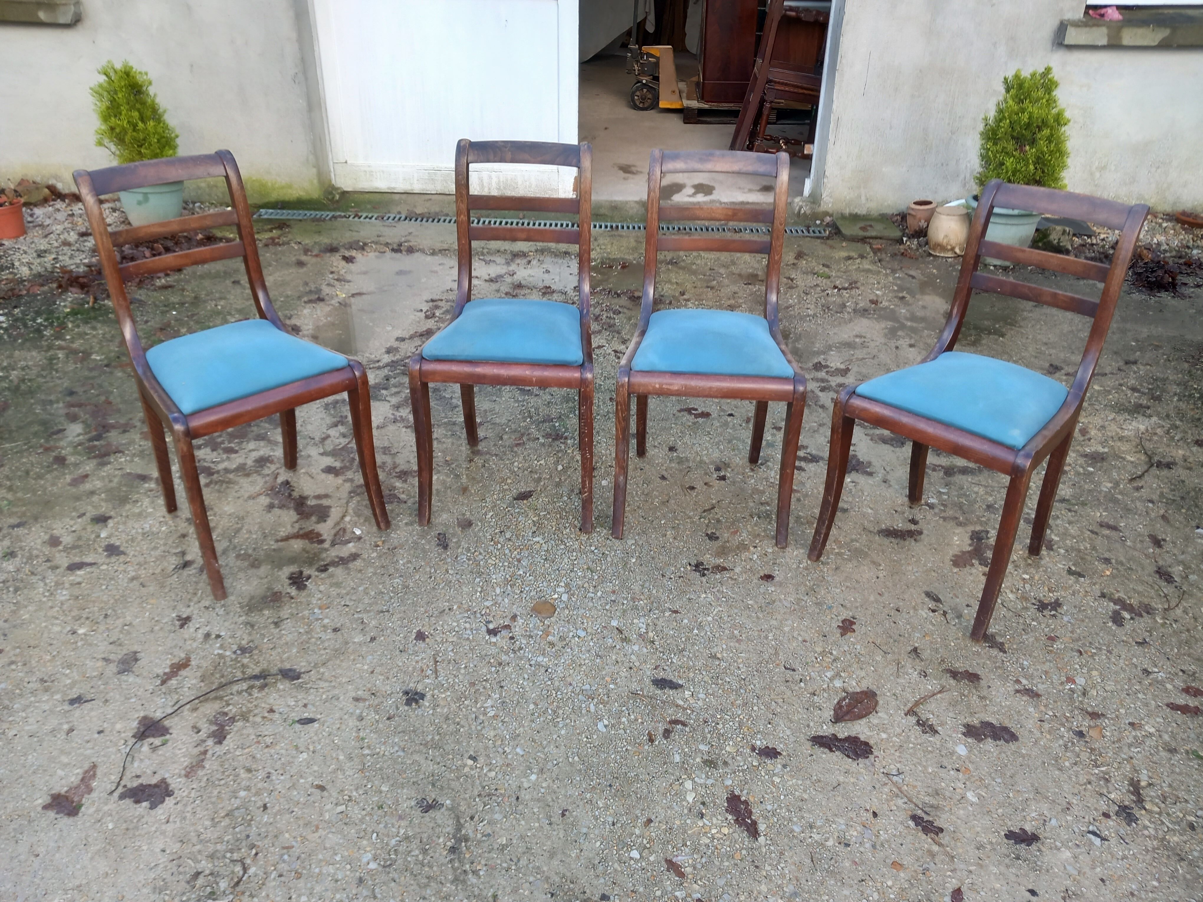 4 Louis Philippe style chairs