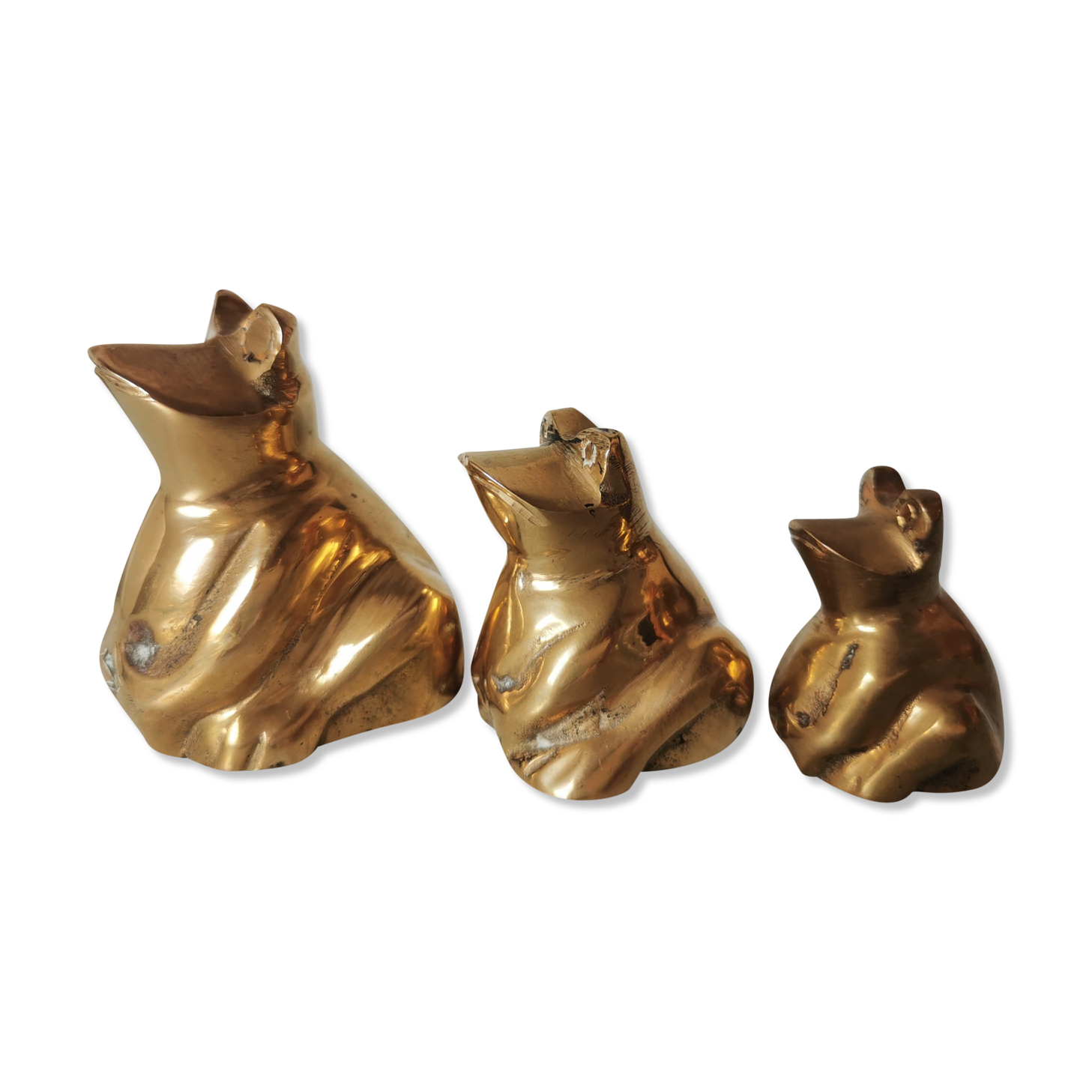 Brass frogs