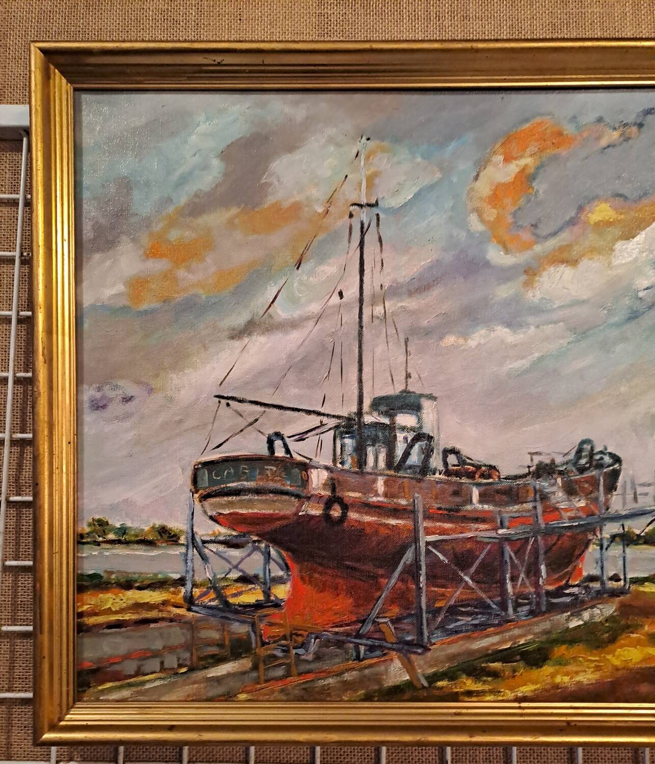 Marine oil on canvas signed Yan de Siber