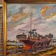 Marine oil on canvas signed Yan de Siber