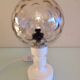 Bedside lamp globe in tinted glass / vintage 60s-70s