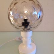 Bedside lamp globe in tinted glass / vintage 60s-70s