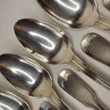 12 silver metal table cutlery net model