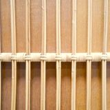 Vintage wardrobe in wood and rattan