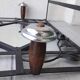 Wrought iron coat rack