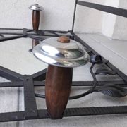 Wrought iron coat rack