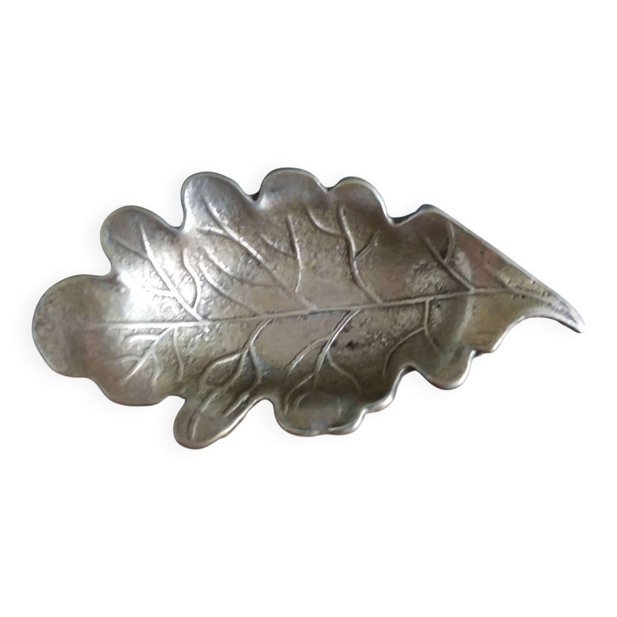 Cendrier feuille de chêne en bronze ou laiton