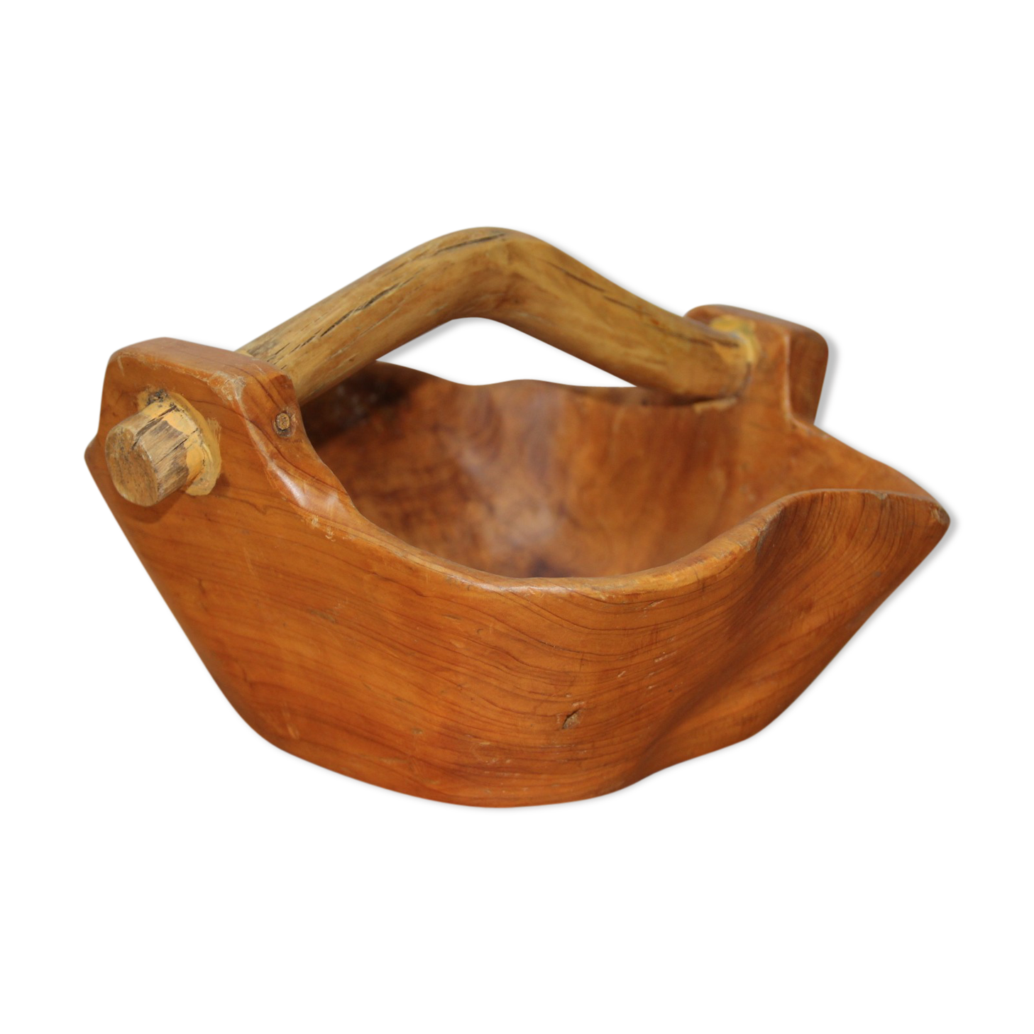 Olive wood basket