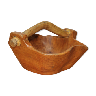 Olive wood basket