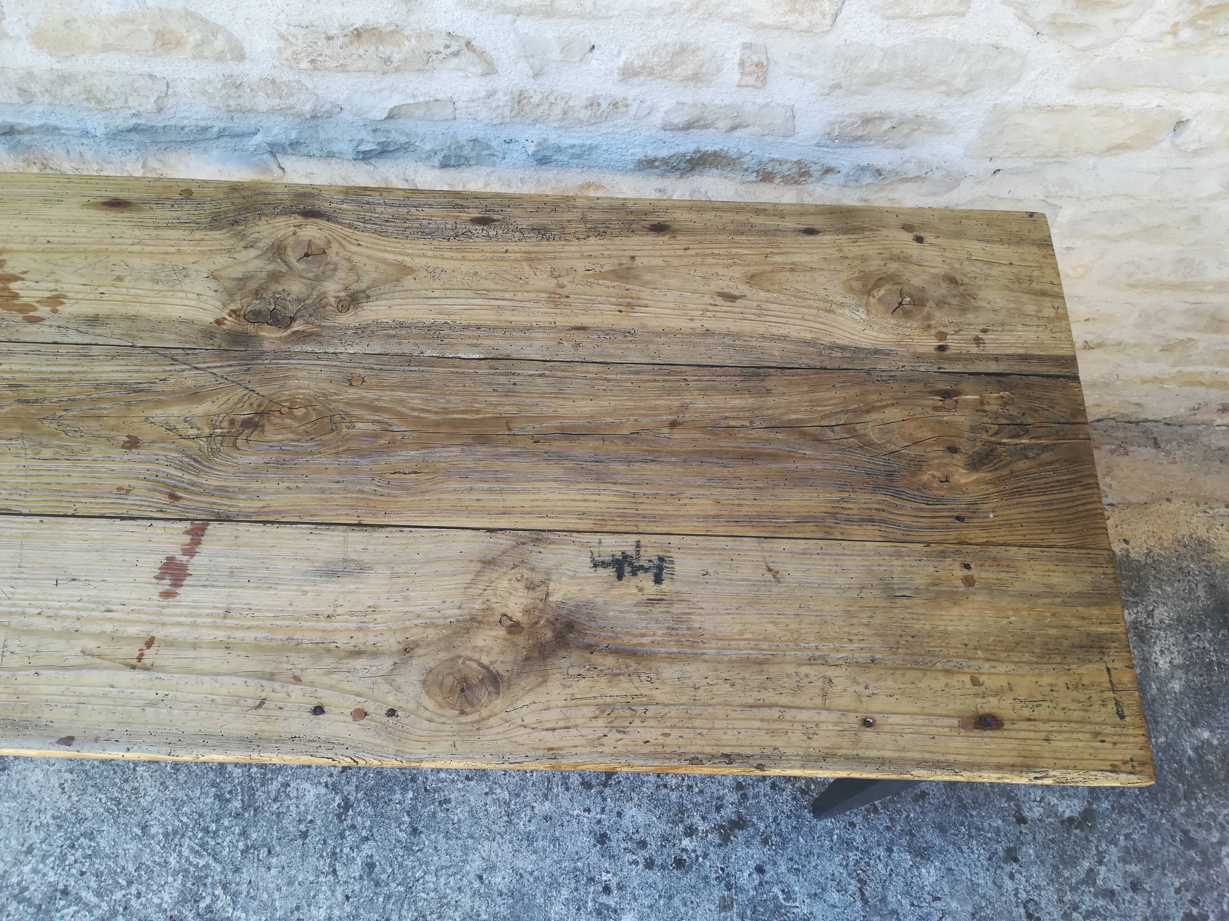 Farm table of 227 cm