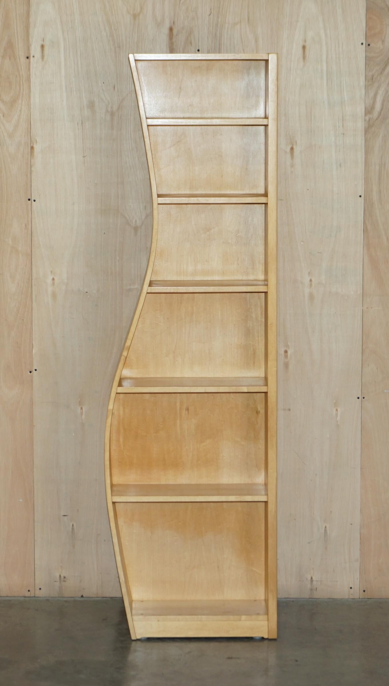Birch libraries in three curved sections