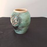 Vase vert bleuté