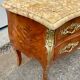 Commode Louis XV marqueterie bois de rose à 3 tiroirs