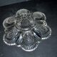 Antique molded glass egg dish – egg holder, brunch display