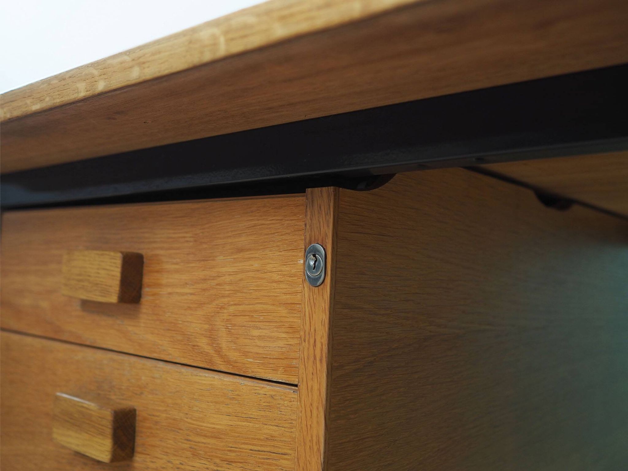 Ash desk, Danish design, 1980s, production: Labofa Møbler