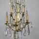 Large Bronze Wall Light with Pendants