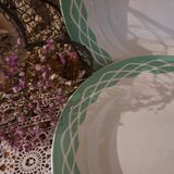 Digoin earthenware soup plates, Lola decor