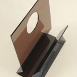 Altuglas magazine rack by Michel Dumas, France, 1970s