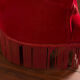 Red velvet bench