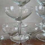 10 glass engraved glass champagne cup, 2 sizes