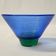 Bowl Glass "Kairo" Lena Hansson - Hadeland Norway Blue & Green 1980